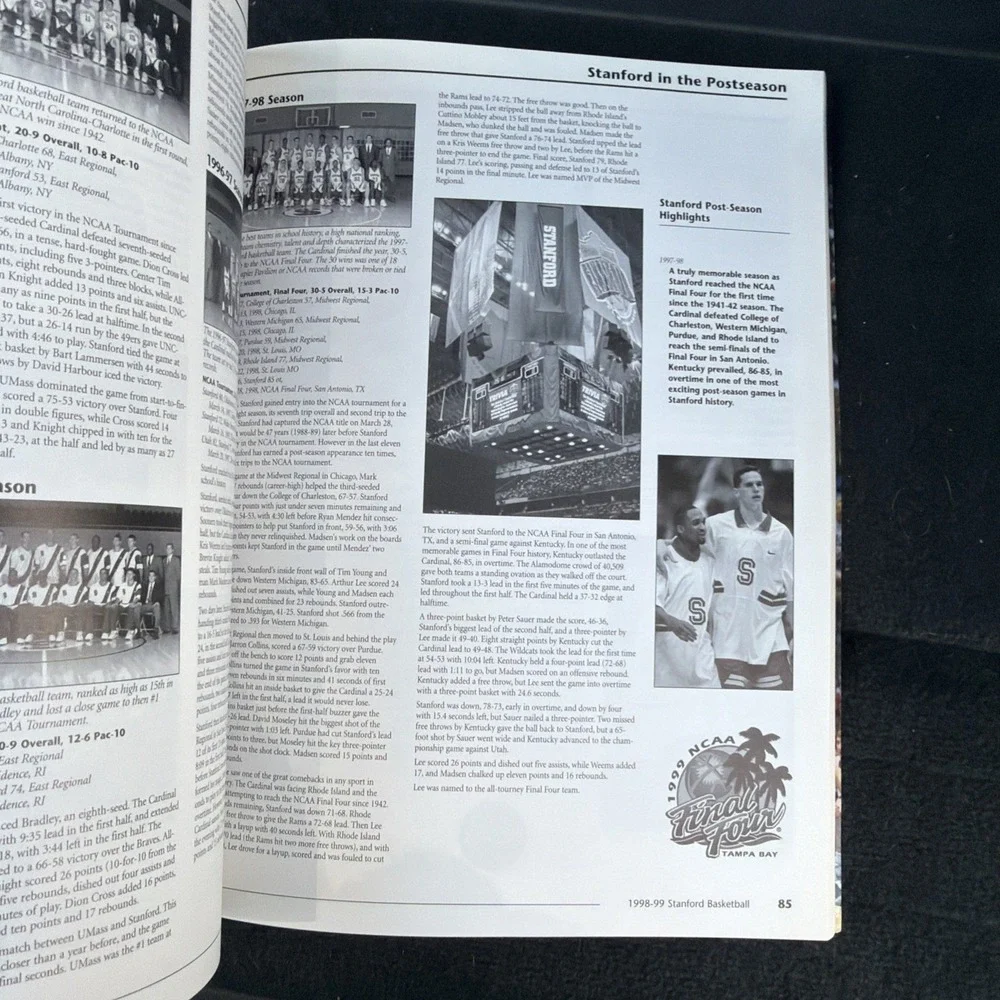 1998-99 Stanford Cardinal NCAA Basketball Media Guide